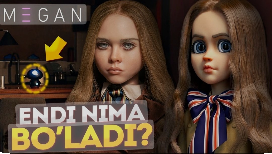 M3GAN MEGAN  filmi o'zbekcha to'liq tahlili