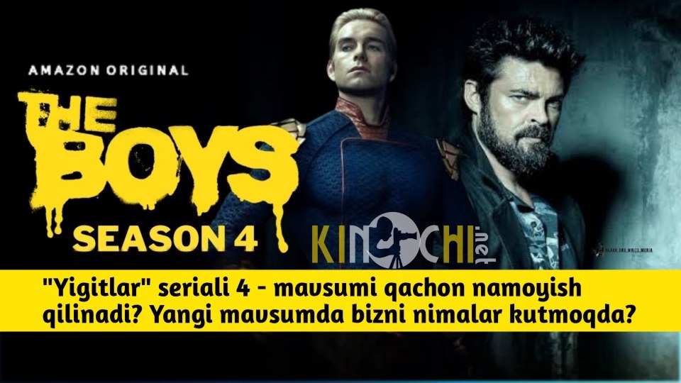 Yigitlar seriali 4 mavsumi fasli The boys 4 mavsumi yangiliklari