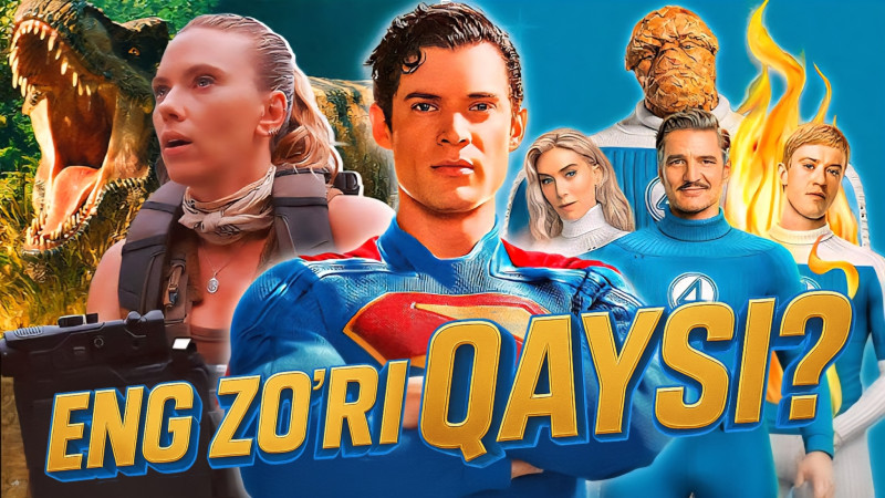 Yura davri dunyosi, Supermen, Fantastik To'rtlik O'zbek tilida Iyul oyidagi premyeralar